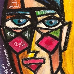 ORIGINAL Abstract Geometric Face Art